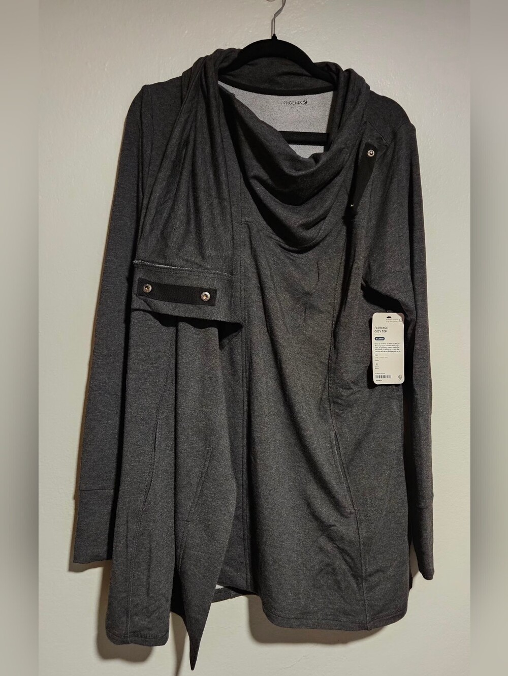 Phoenix Florence Cozy Draped Cowl-Neck Top Size X-Large NWT - Picture 5 of 11